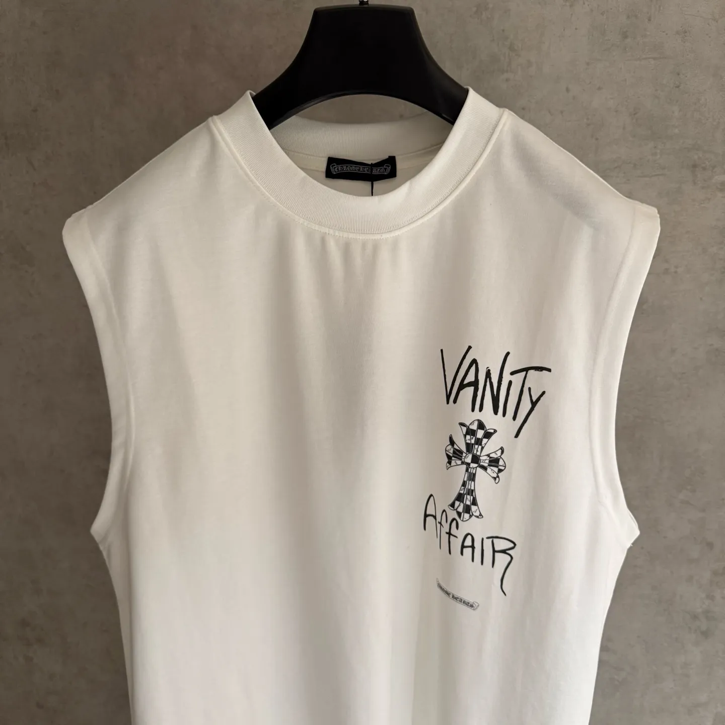 🅿️200 [Strict quality control] CH Croixin's new tank top T-shirt. The fabric is made of 280 grams of high-quality long-staple cotton blend. It is soft and breathable while retaining the original support. Digital direct injection process is used on the front and back to restore the color of the pattern itself. Black and white 2 colors. Size: S-XL